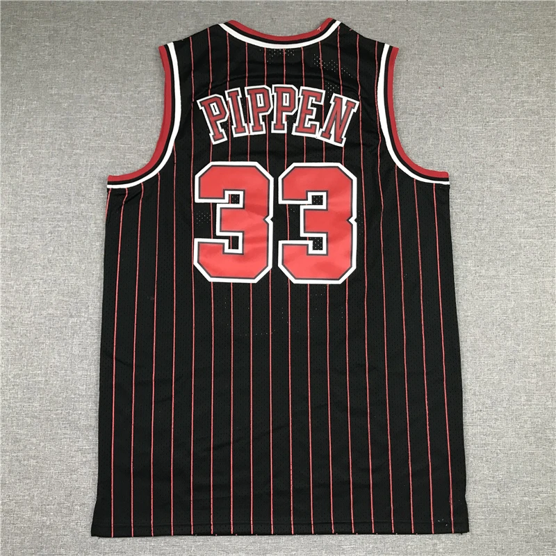 

American Basketball Jerseys Clothes #33 Scottie Pippen Chicago Bulls European Size Ball Pants T Shirts Cool 2XL