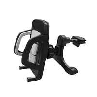 car phone holder air vent mounted mobile phone bracket plastic cradle adjustable automotive accessory