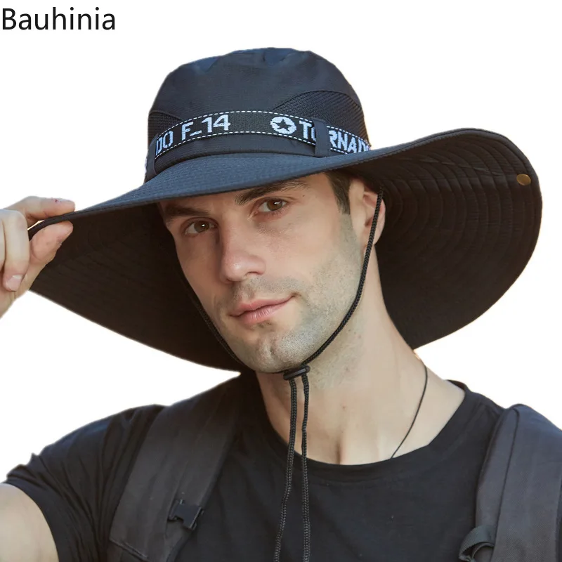 

Men Large Brim Bucket Hat UV Protection Outdoor Camping Hiking Fishing Summer Sun Hat Women Visor Cap