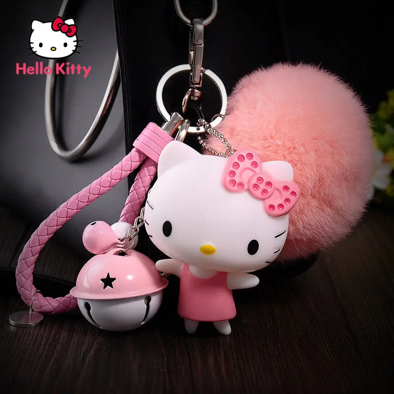 

Hello Kitty Keychain Cat Pendant Creative Car Key Ring Pendant