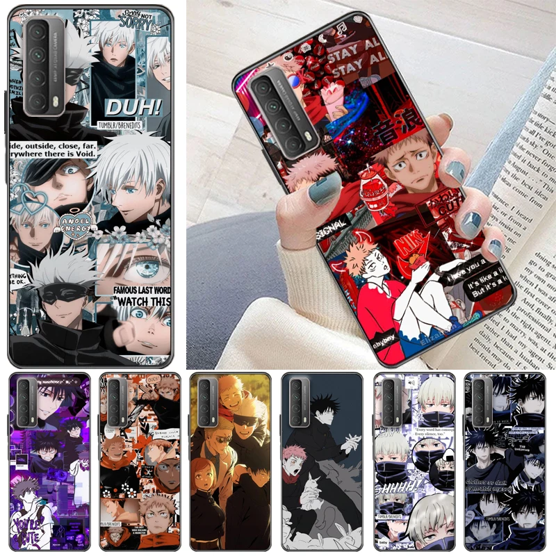 

Jujutsu Kaisen Sukuna Satoru Gojo Yuji Itadori Fushiguro Megumi Phone Case For Huawei P Smart Z 2019 2021 Cases Back Cover