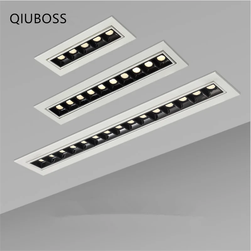 

Adjust Ang Dimmable LED Downlight Spot Light Line Light Bar Creative Linear Long Strip 10W 20W 30W Living Room Corridor Recessed