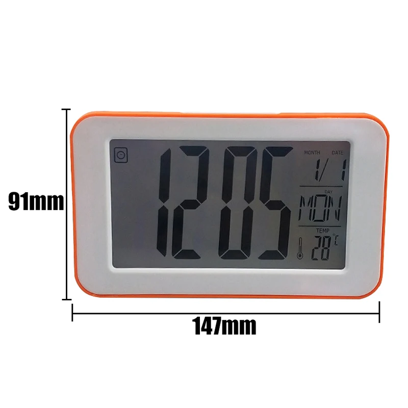Будильник с ЖК дисплеем цифровые часы сенсорным управлением отображением