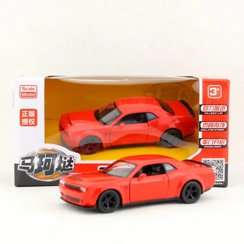 1:36 спортивный автомобиль Dodge Challenger SRT Demon литый под давлением модель игрушки с