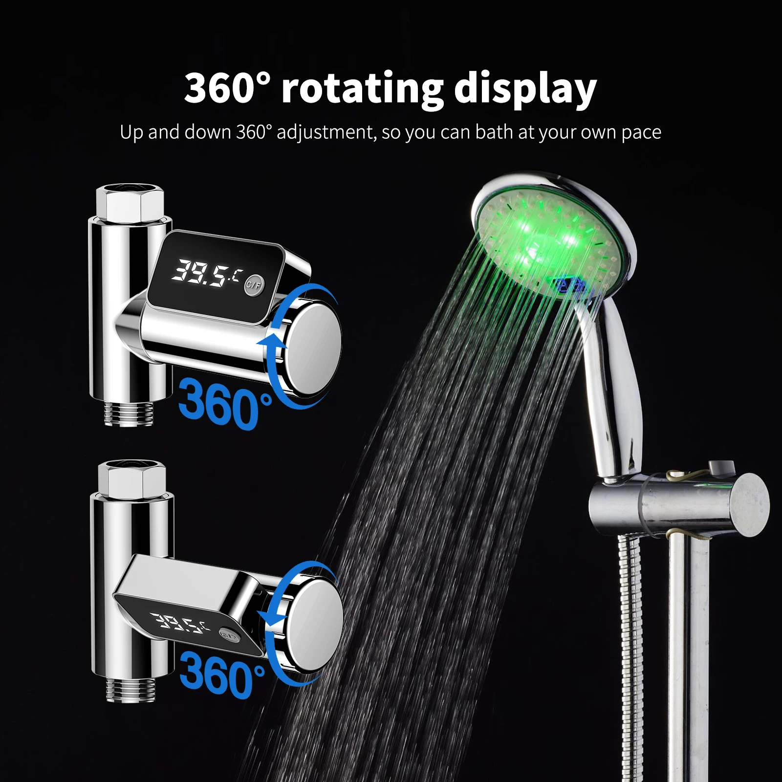 Цифровой термометр для душа измеритель температуры воды на кране
