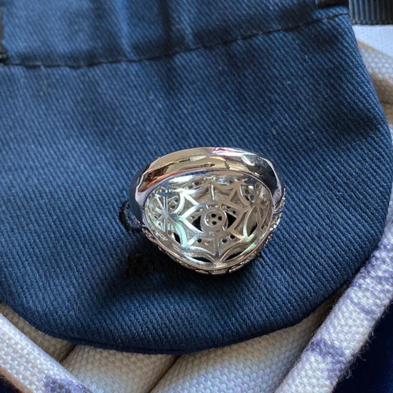 Женское и мужское кольцо из серебра 925 пробы с мелким цирконием | Украшения