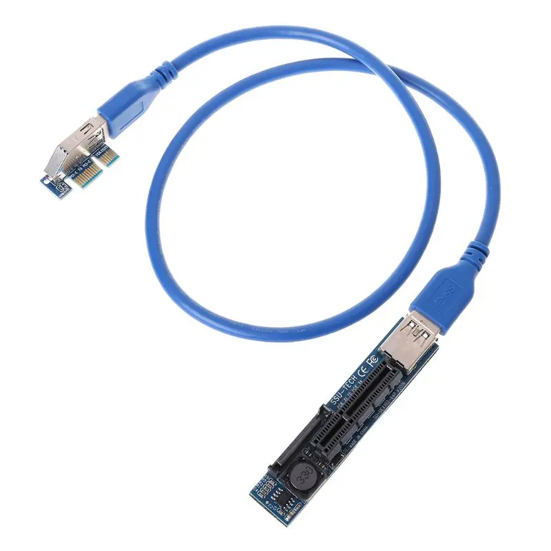 Добавить на карту PCI Express USB 3 0 адаптер Raiser удлинитель PCIE Riser Card E SATA X1 в X4