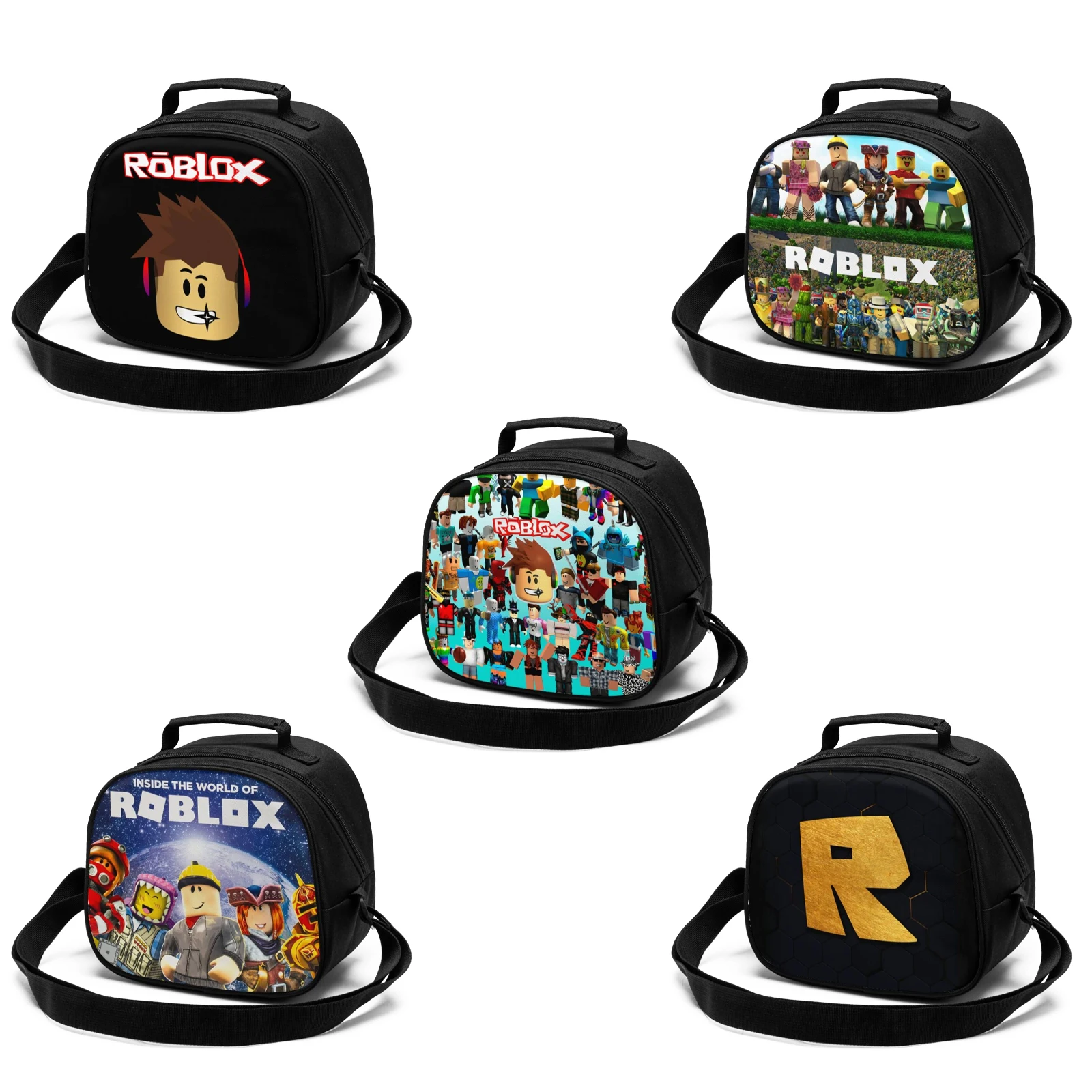 

Robloxing, Детская сумка для ланча, сумка-тоут, Ланч-бокс, изолированный Ланч-бокс для детей всех возрастов