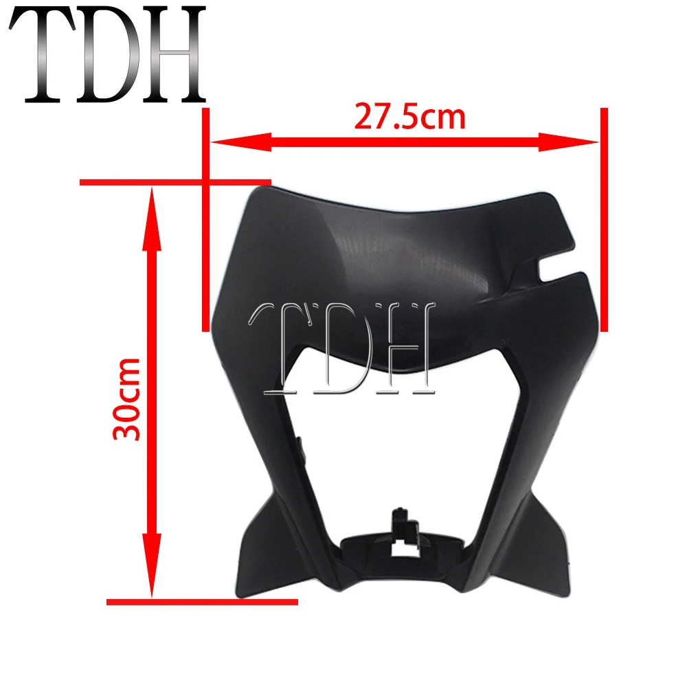 

Black Dirt Pit Bike Motocross Supermoto Headlight Fairing Front Light Cover For FC FE TC TE SX EXC XCF SXF SMR TPI 6 Day