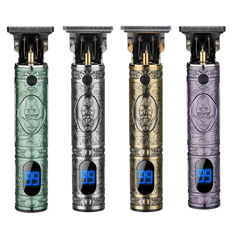 

T9-Outliner профессиональная машинка для стрижки волос, беспроводная перезаряжаемая косилка, винтажная машинка для бритья волос, 0 мм, электриче...