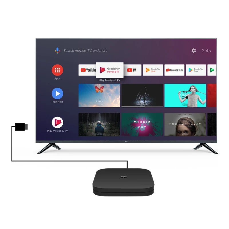 Глобальная версия Xiaomi Mi TV Box S Android 8 1 4K HDR 2G 8G Wi Fi BT4.2 Google Cast Netflix Смарт ТВ ящик медиа