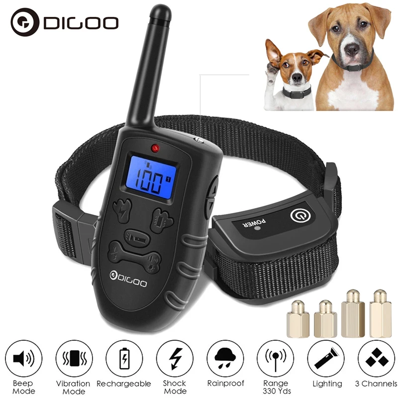 Перезаряжаемый электронный собачий ошейник Digoo звуковой