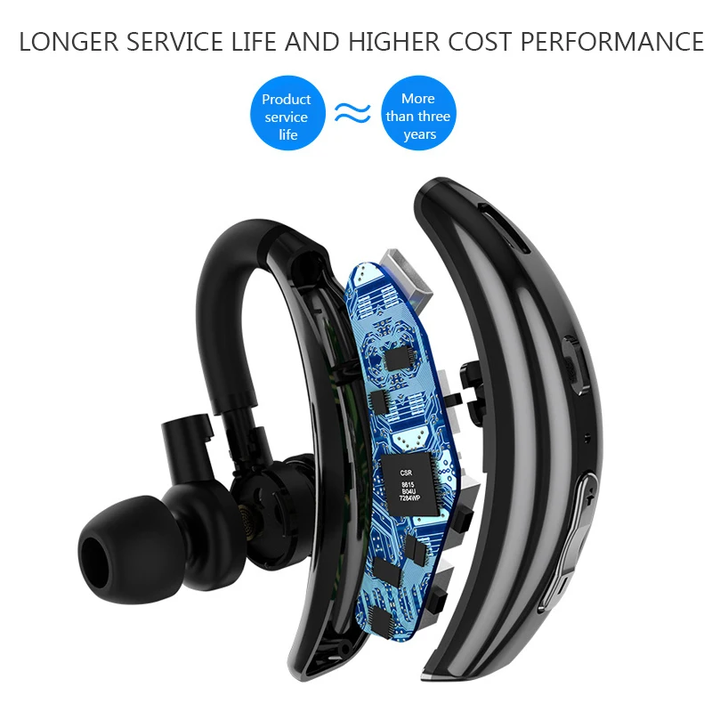 Bluetooth наушники Hands Free беспроводная гарнитура с управлением шумом бизнес