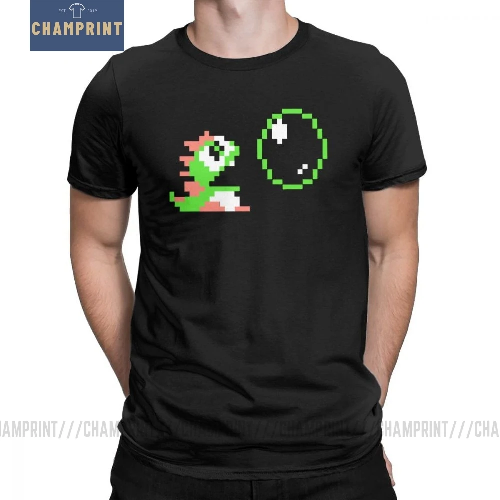 Футболка мужская с принтом пузырьков милая рубашка Humor для японских видеоигр