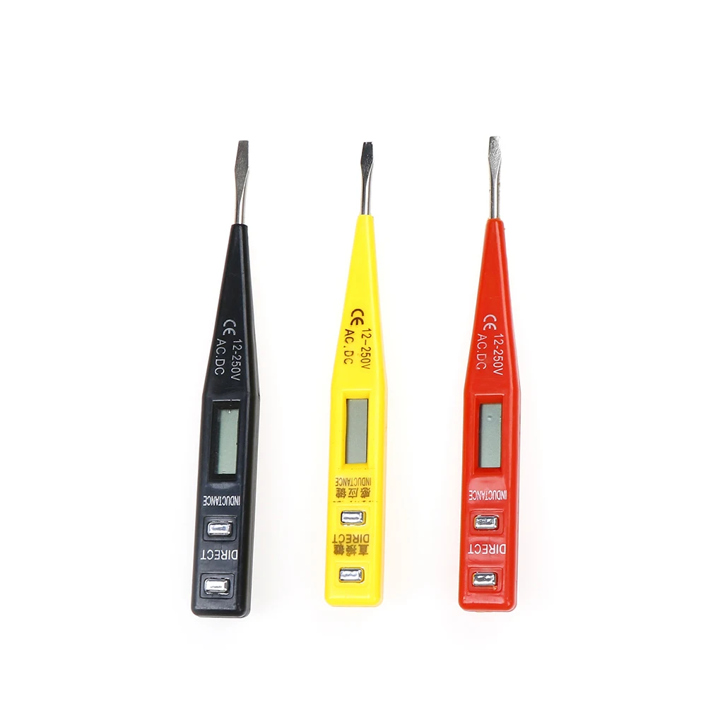 

1Piece Digital Test Pencil Multifunction AC DC 12-240V Multi-Sensor Electrical LCD Display Voltage Detector Test Pen Randowcolor