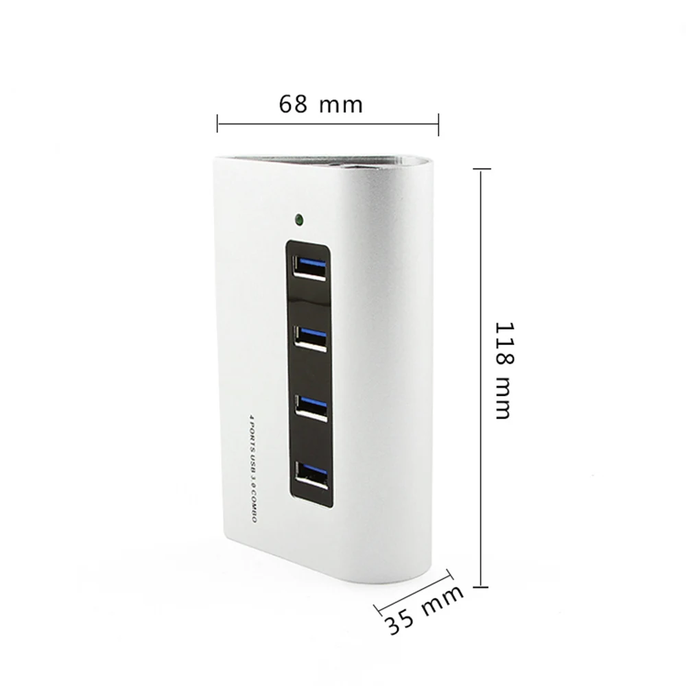 USB-разветвитель из алюминиевого сплава с картой SD/TF 4 порта | Компьютеры и офис