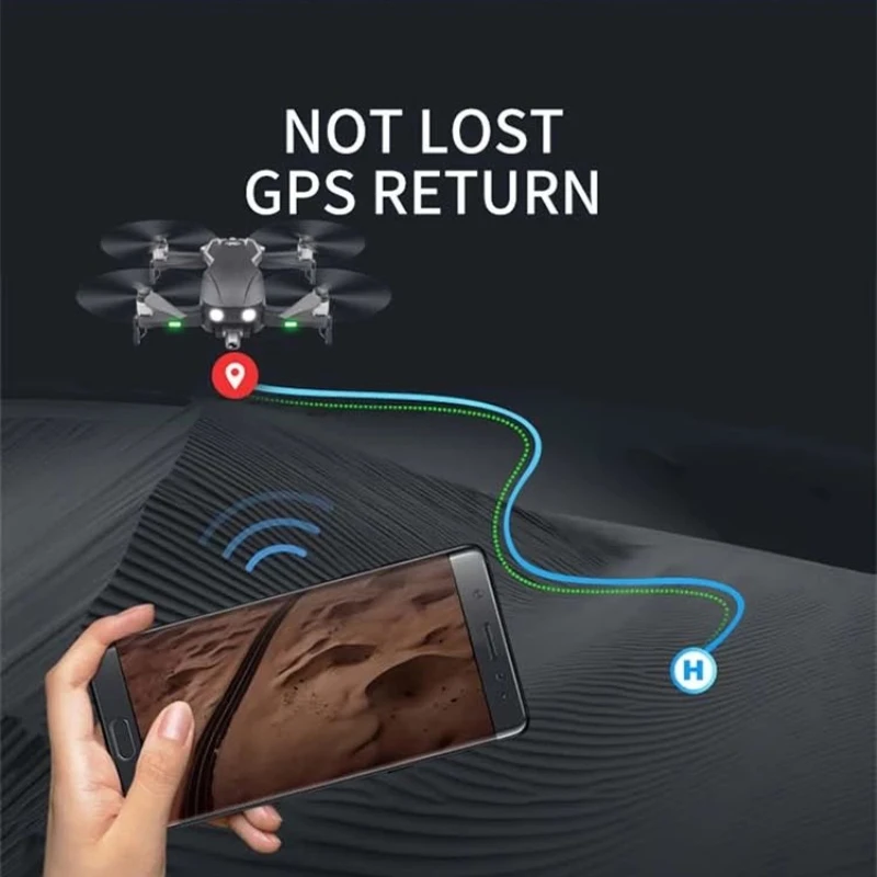 2-Axis Gimbal Aerial RC Дрон 30 мин 1600 м GPS Бесщеточный 4K HD Двойная камера Оптическое