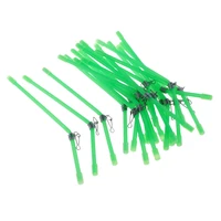 20 pcs plastic anti booms with strong snap glow in night fishing rig bent booms for fishing lovers