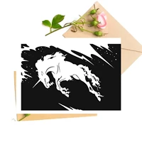 unicorn background transparent clear stamps for diy scrapbooking card making stamps fun decoration supplies