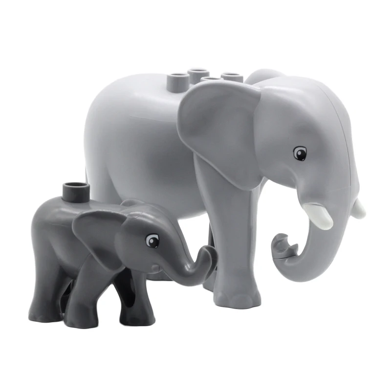 

Big Building Blocks Animals Assemble Accessories Compatible with Bricks Zoo Sets Dinosaur Creativity DIY Toys for Children Gift