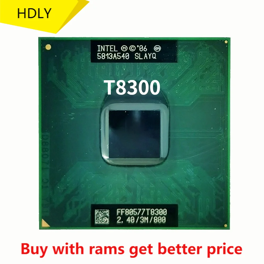Процессор Intel Core 2 Duo T8300 slпа SLAYQ 4 ГГц двухъядерный двухпотоковый ЦПУ процессор 3 Мб
