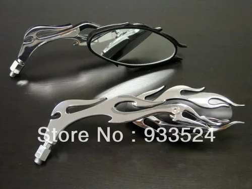 

Пара пользовательских хромированных зеркала в виде пламени для мотоцикла Harley Sportster Softail Dyna Glide XL
