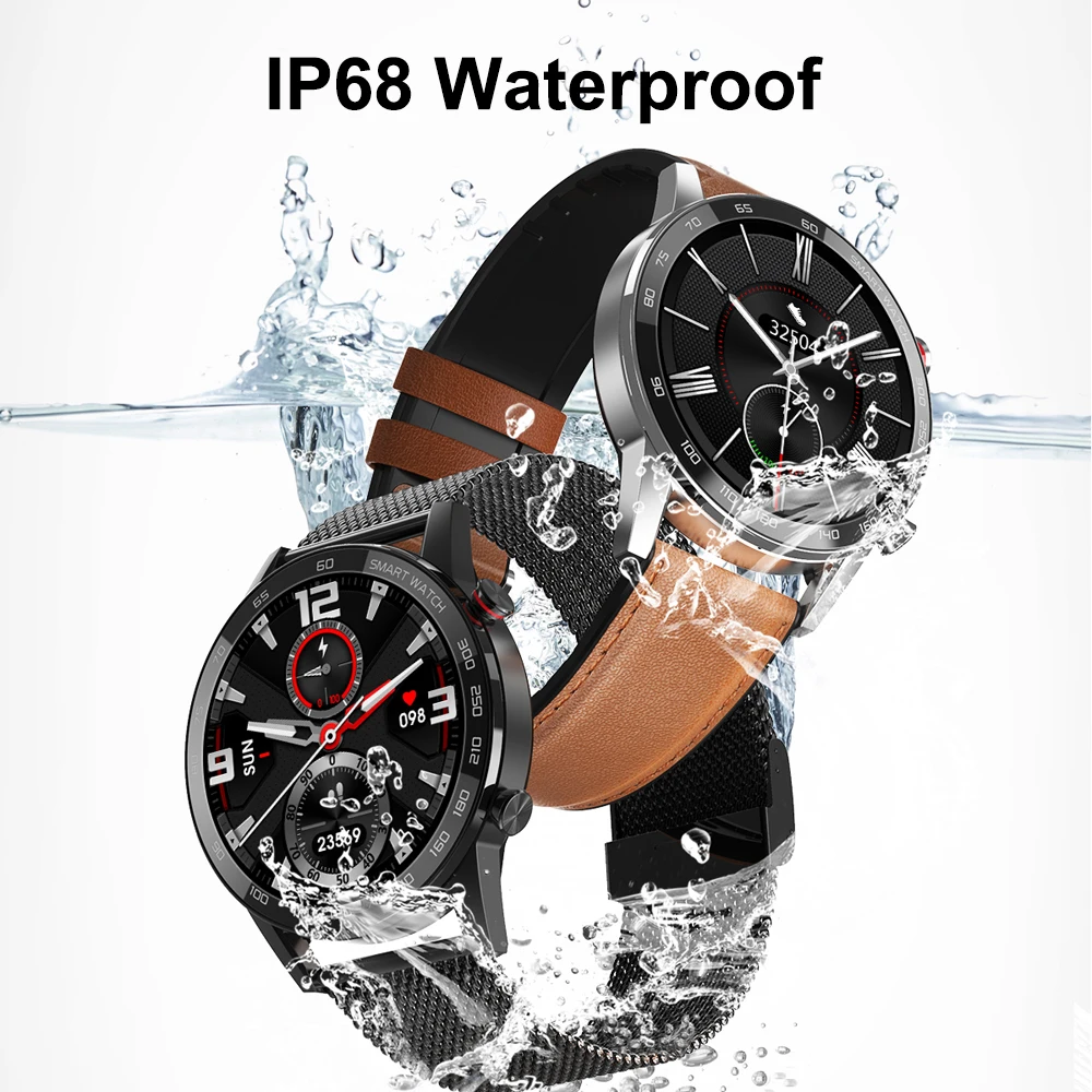 Vwar Trend 5 Bluetooth Вызов ЭКГ PPG 360*360 HD экран IP68 Водонепроницаемый фитнес трекер кровяное