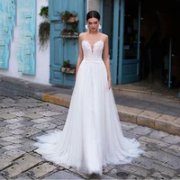 bohemian wedding dress vestido de noiva 2021 lace appliques boho bridal dress sexy backless v neck plus size wedding gowns