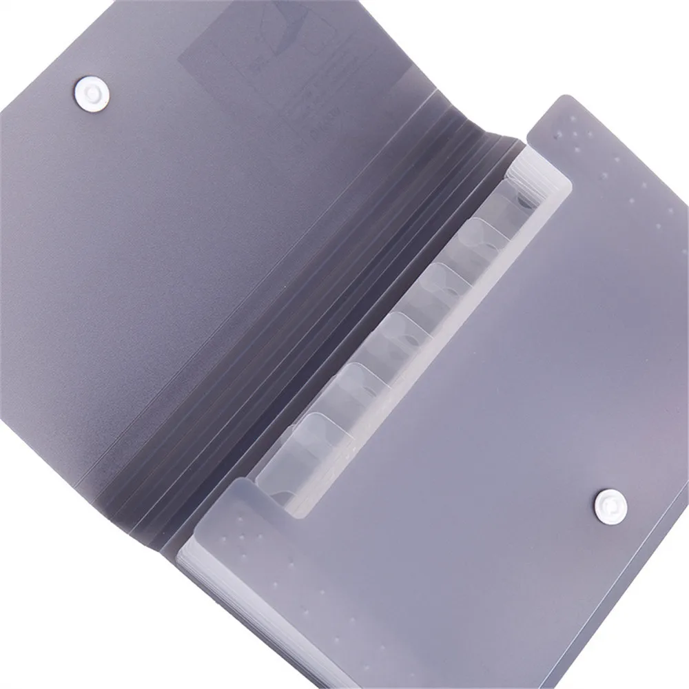 

1pc Plastic A6 File Folder Document Organizer Receipt File Expanding Wallet 13 Pockets Bill Folders Paper Holder Office Supplies