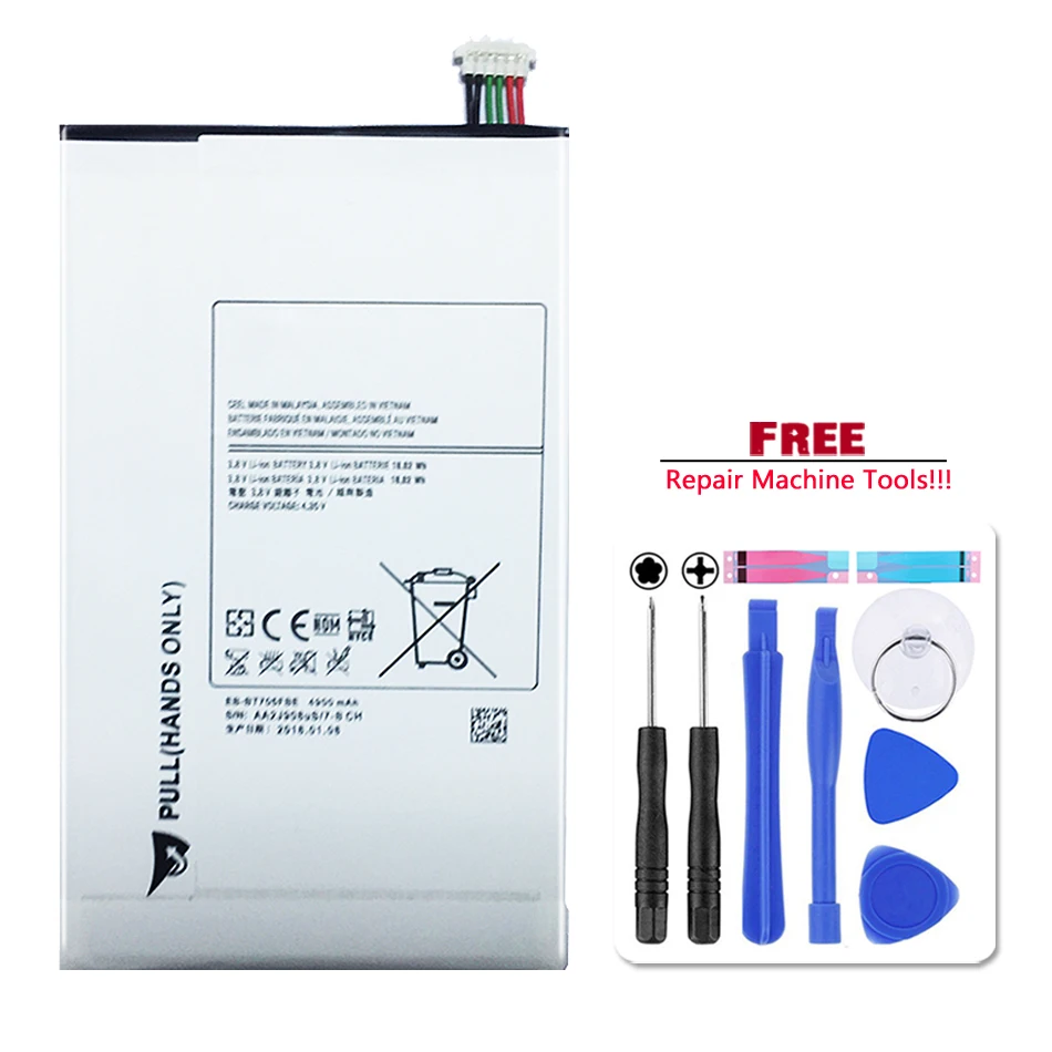 For Samsung Galaxy Tab Pro/S 8.4/Nexus 10 GT-P8110 P8110 SM T325 T320 T700 T705 Bateria T4800E EB-BT705FBE Tablet Battery