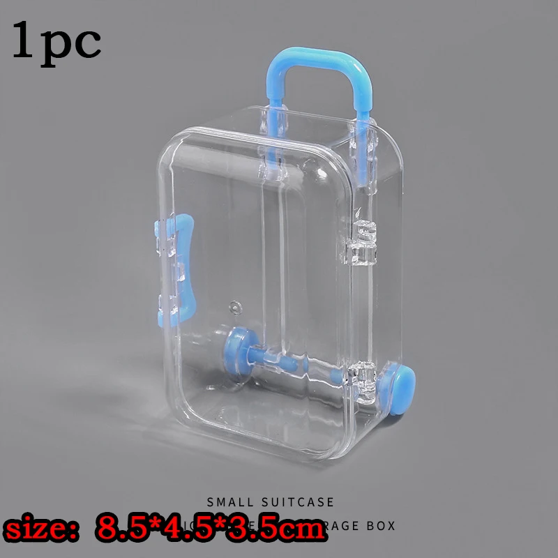 Lu Zou Roller Luggage Mini Transparent Travel Luggage Small Toy Model LZ-120