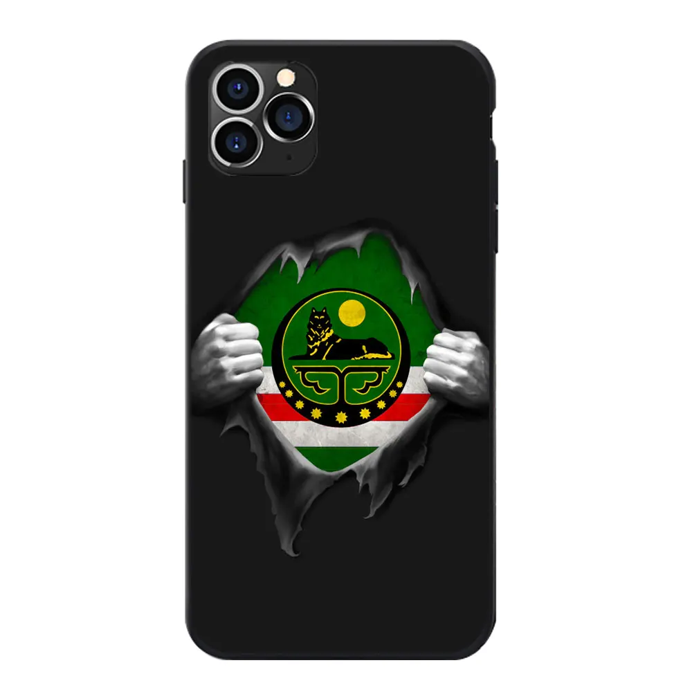 For XIAOMI 5 6 8 9 MAX MIX NOTE LITE PRO CC SE Chechen National Flag Coat Of Arms Map Theme Soft TPU Phone Back Cases | Мобильные