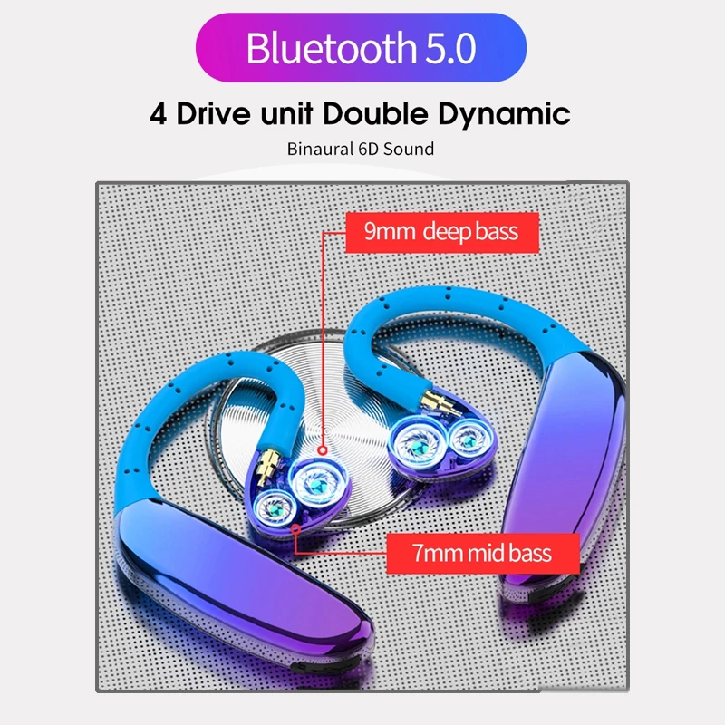 Беспроводные наушники D08 Tws для бизнеса Bluetooth 5 0 вкладыши с крючком стереонаушники
