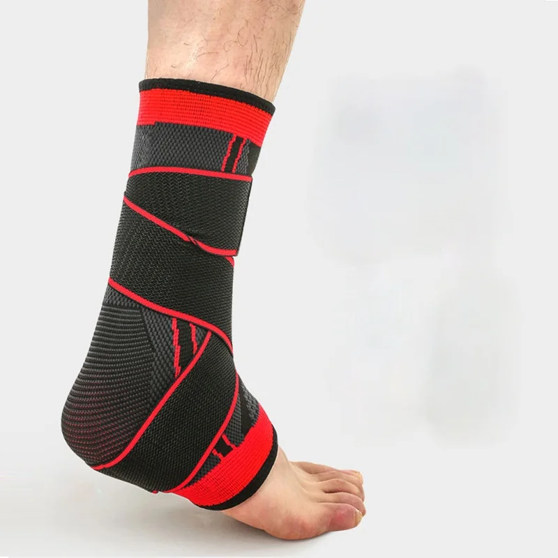 

1PC Sports Ankle Brace Compression Strap Sleeves Support 3D Weave Elastic Bandage Foot Protective Gear Gym Fitness