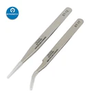 Промышленные антистатические пинцеты, инструменты для ремонта часов из нержавеющей стали для материнской платы мобильный телефон, набор электронных инструментов