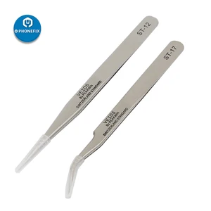 Промышленные антистатические пинцеты, инструменты для ремонта часов из нержавеющей стали для материнской платы мобильный телефон, набор электронных инструментов