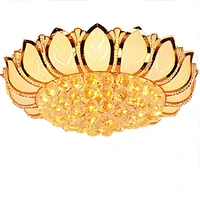 flower modern ceiling light with glass lampshade gold ceiling lamp for living room bedroom lamparas de techo abajur