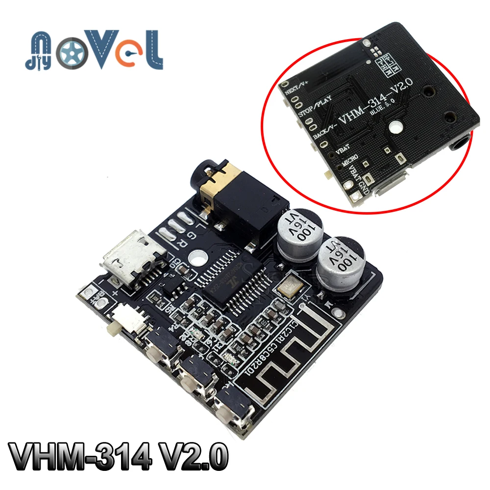Bluetooth-аудиоприемник VHM-314 DIY 4 1 5 0 MP3 декодер не допускающий потерь Плата усилителя