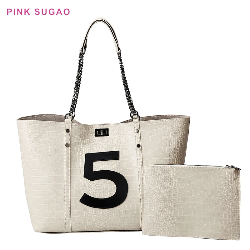 

Pink Sugao 2PCS handbag set luxury handbags women bags designer leather composite bag large capacity purses and handbags clutch