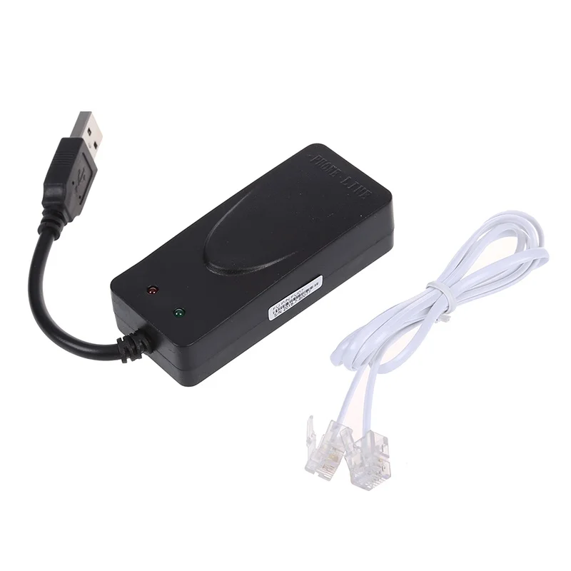 56K модем для передачи данных/факса с двумя разъемами USB поддержка идентификатора