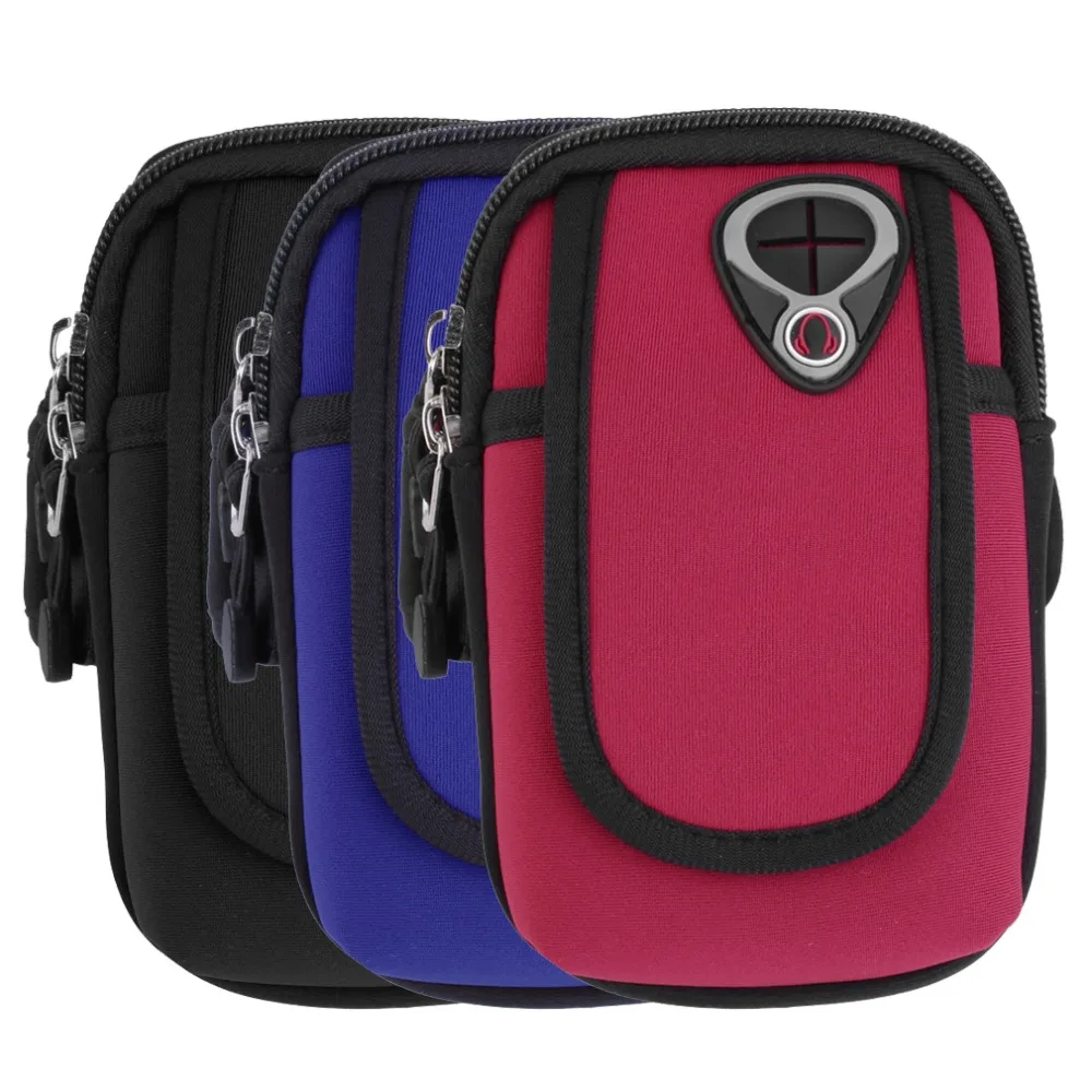 

NEW Waterproof Sport Arm Band Holder Pouch Case Running Jogging bag climbing hiking Earphone Hole For 5.5" Cellphone Hot sale