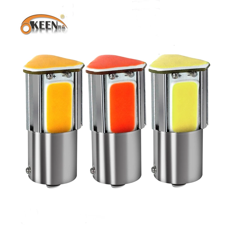 2 шт. 1156 BA15S P21W светодиодный BAU15S PY21W BAY15D светильник 1157 P21/5W R5W 4 COB авто тормоза