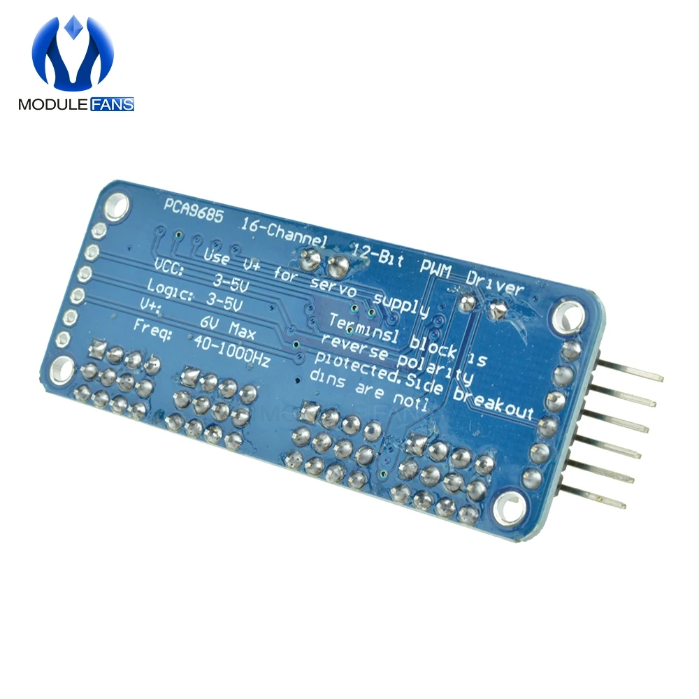 16 канальный 12 битный PWM сервопривод PCA9685 модуль 16CH I2C IIC интерфейсный щит для Arduino