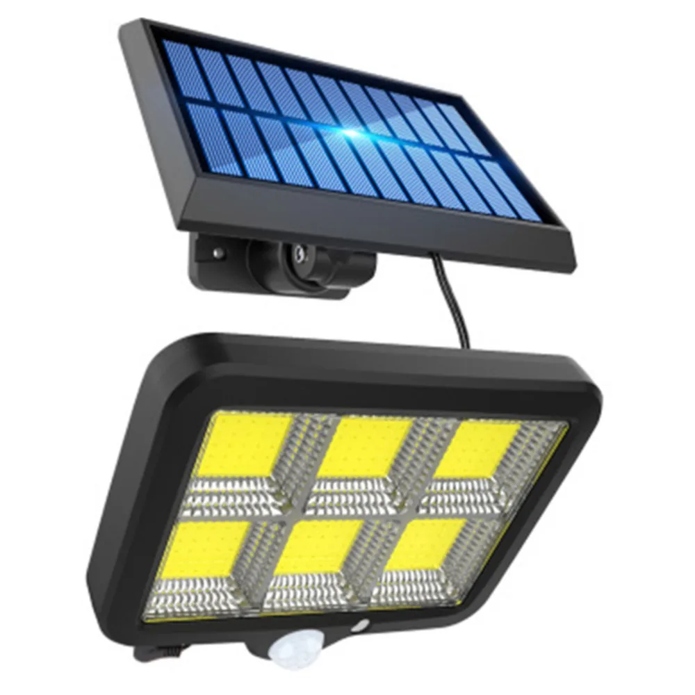 

3 Modes Cob 120led Solar Light Outdoor Wall Lamp Pir Motion Sensor Waterproof Garden Solar Power Lights Street Path Light Drops