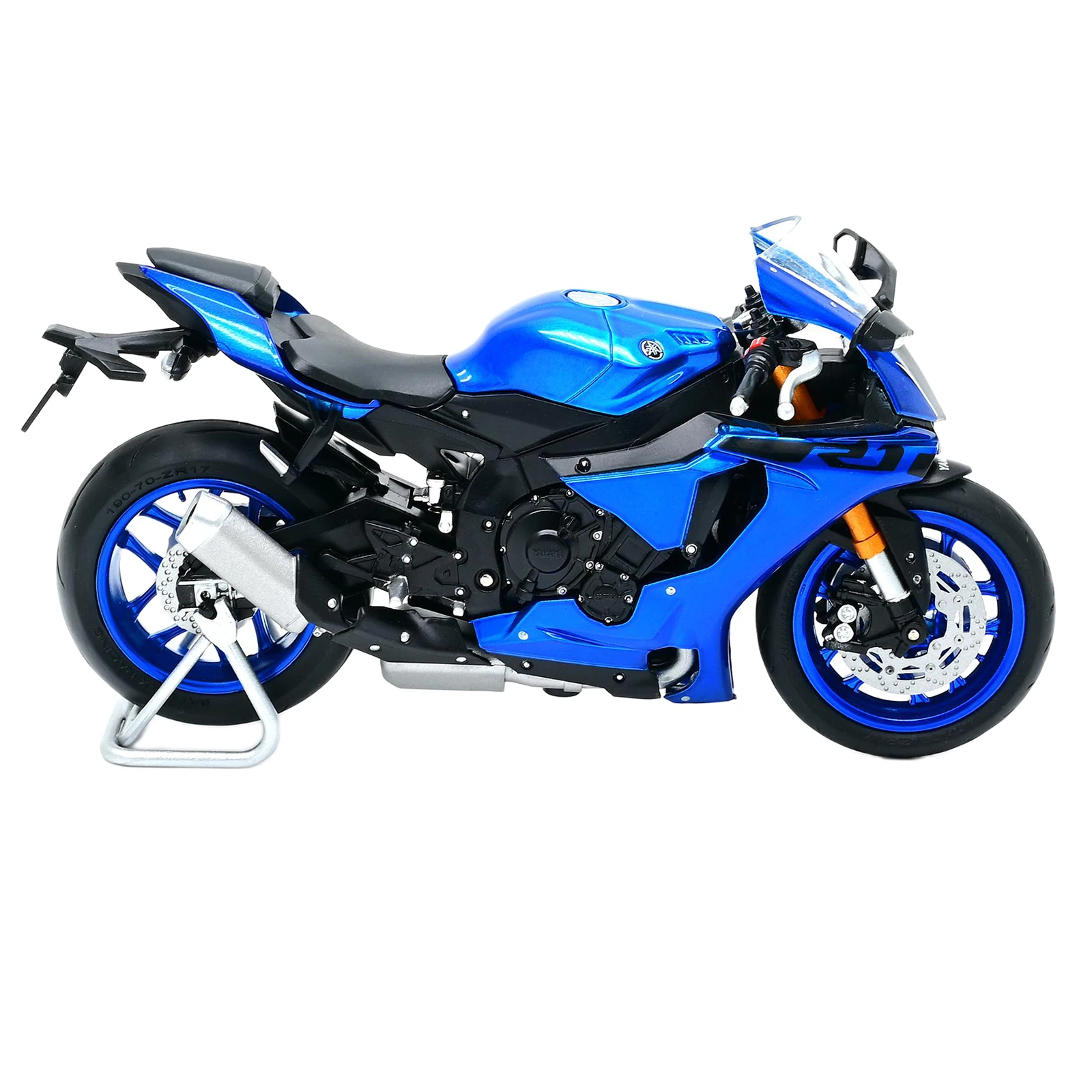 Коллекция 1:18 мотоциклов Yamaha YZF R1 литые под давлением модели Blue R1| |