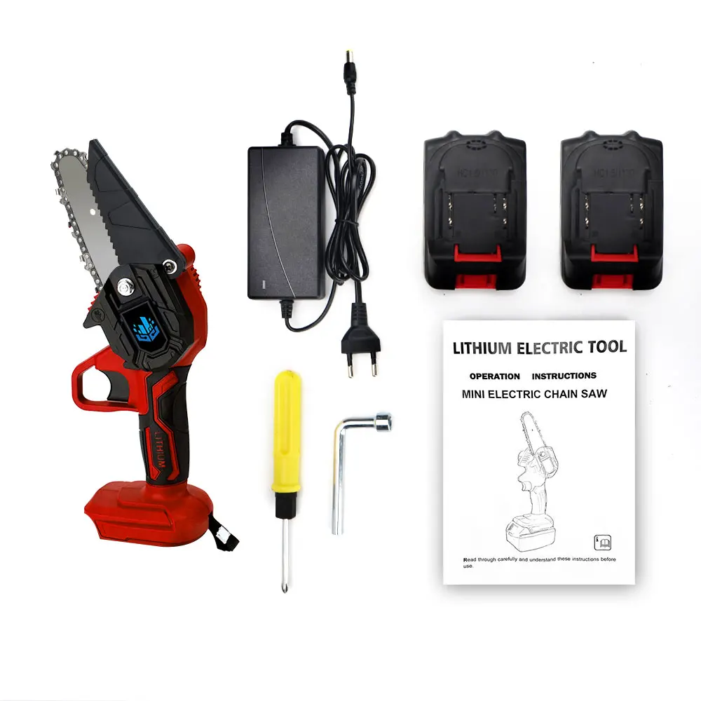 

4 Inch 1000W Portable Electric Chainsaw 128Vf Mini Electric Saws One-handed Electric Pruning Saw for Garden Wood Working