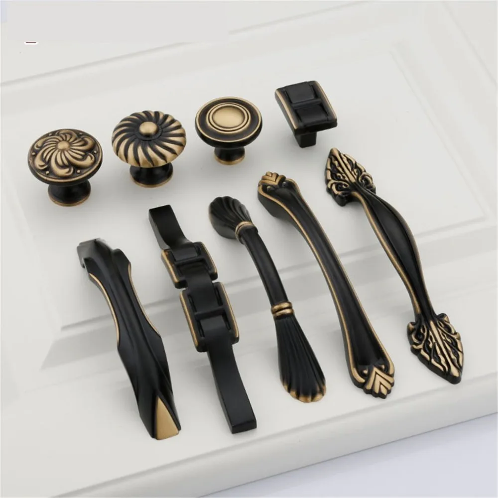 Антикварные круглые дверные ручки выдвижной ящик шкафа для кухонного мебельные