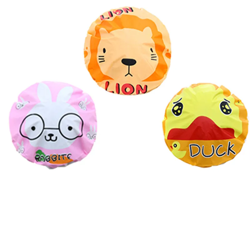 

Shower Caps Thicken Waterproof Satin Bonnet Hot Bath Daiwa Cap Hat Elastic Salon for Women Hotel High Quality Douche Supplies