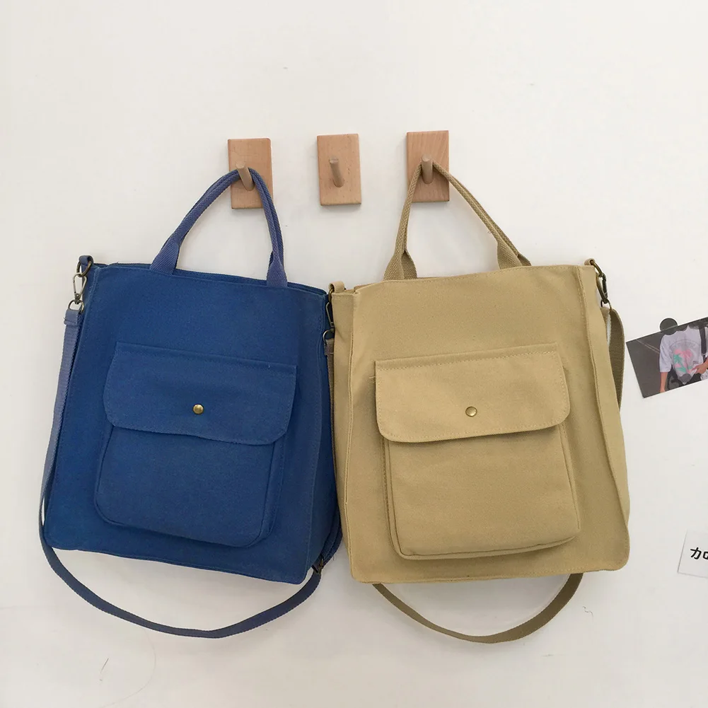 

Women Shoulder Bags Solid Color Canvas Crossbody Bag Student High Capacity Handbags Bags Fashionable Decor
