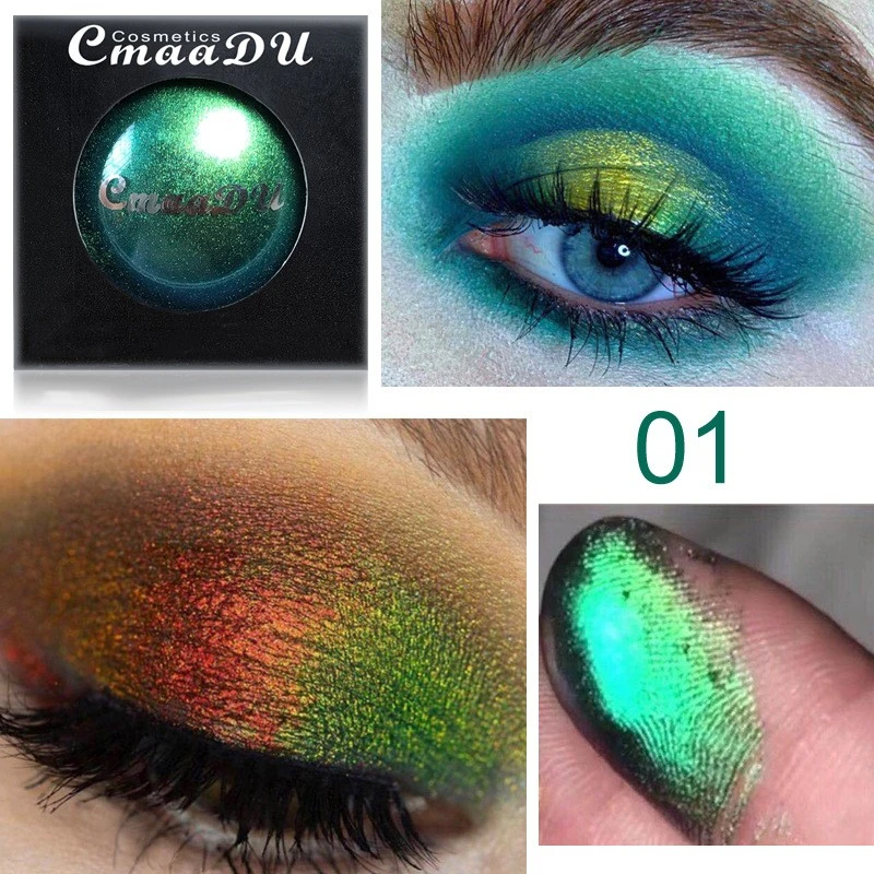 Сияющие тени для век водонепроницаемый светильник меняющий блестящие
